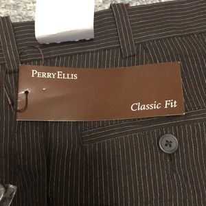 Brown with white pinstripes Slacks